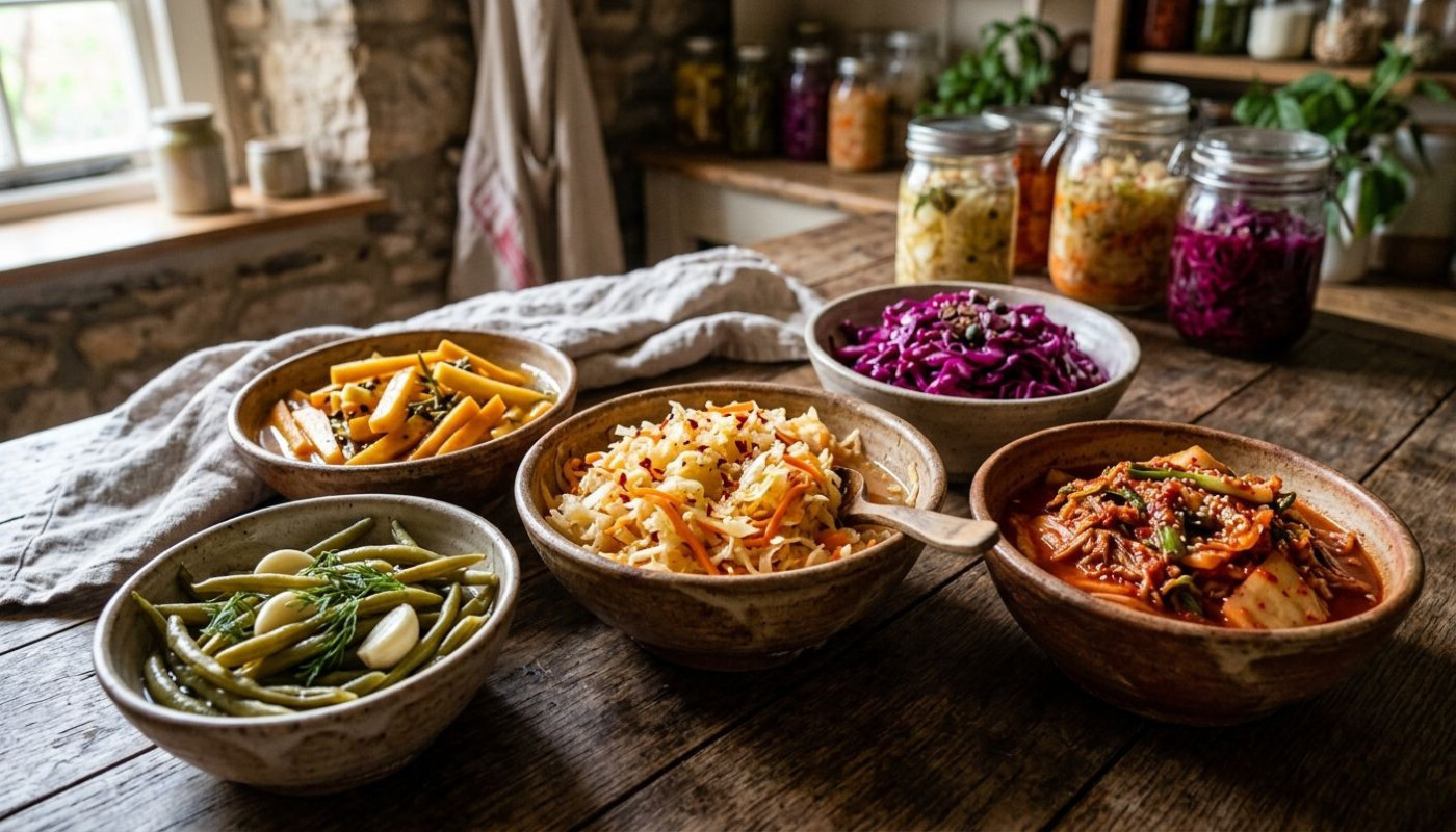 Explorer les bienfaits des ingrédients fermentés en cuisine moderne
